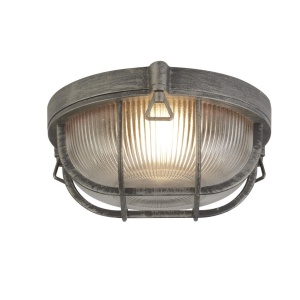 Aplica de perete sau tavan design industrial IP44 Bulkhead Round 111701 universul-luminii.ro