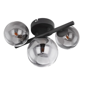 Aplica de perete sau tavan design modern RIHA fumurie 56133-3W GL 87981 universul-luminii.ro