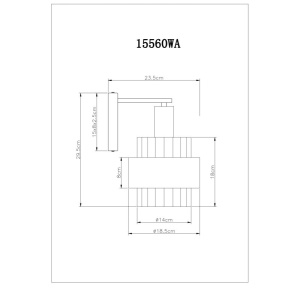 Aplica de perete, Sticla Chihlimbar, Metal Bronz, MILLEY 15560WA GL 247851 universul-luminii.ro