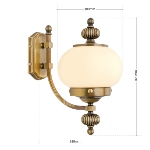 Aplica de perete stil clasic Nostalgie up alama antique/champagne 234101 universul-luminii.ro