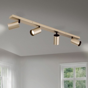 Aplica de perete/tavan cu Spoturi stil minimalist modern SEAN 4L auriu 157091 universul-luminii.ro