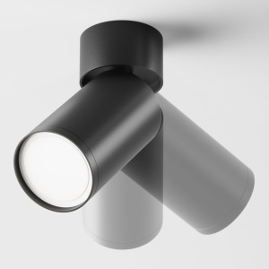 Aplica de perete / tavan design tehnic Focus S negru 119581 universul-luminii.ro