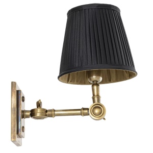 Aplica de perete up or down, alama vintage/ abajur negru, Wentworth 104151 universul-luminii.ro
