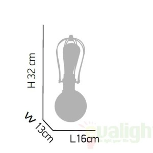 Aplica de perete VINTAGE KS2047W-1BK TUKO 77-2157 HL 65931 universul-luminii.ro