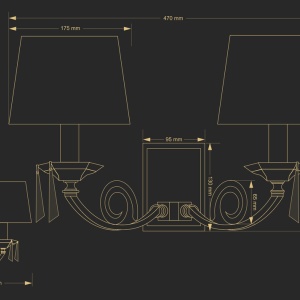 Aplica design clasic cristal Asfour Monza - Img 3
