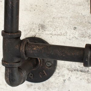 Aplica design industrial Hot Pipe II negru A-37697 VC 68461 universul-luminii.ro