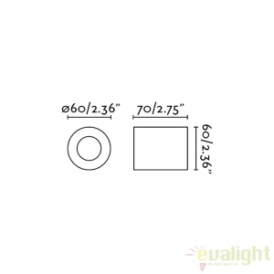 Aplica design modern minimalist TEN cupru 62154 180181 universul-luminii.ro