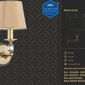 Aplica eleganta design clasic MERANO 77581 universul-luminii.ro
