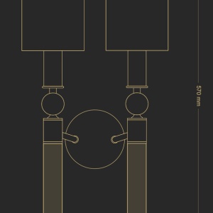 Aplica eleganta design clasic realizata manual Lea - Img 3
