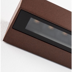 Aplica exterior corten liniara 38cm IP65 LED CCT PRISMATIC - Img 7