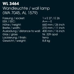 Aplica iluminat exterior din fier forjat, WL 3464 55941 universul-luminii.ro