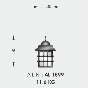 Aplica iluminat exterior din fier forjat, WL 3501 56071 universul-luminii.ro