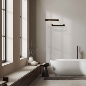 Aplica LED ambientala directionabila pentru baie/exterior IP44 PARK negru 152801 universul-luminii.ro