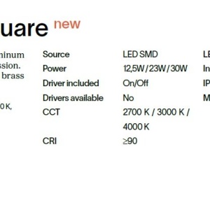 Aplica LED ambientala ZIG ZAG AP D29 SQUARE NERO 4000K - Img 3