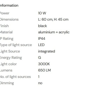 Aplica LED baie iluminat ambiental IP44 Arne 60cm 160701 universul-luminii.ro
