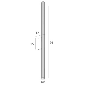 Aplica LED baie iluminat elegant IP44 Fayette H-91cm 239041 universul-luminii.ro