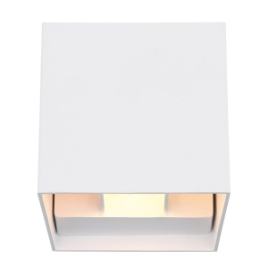 Aplica LED cu spot pentru iluminat exterior design modern IP54 Veronika alb 10x10cm 135811 universul-luminii.ro