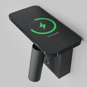 Aplica LED cu suport incarcator wireless Aron 241951 universul-luminii.ro