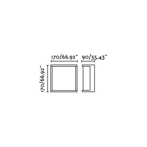Aplica LED de exterior design modern IP65 HIKARI 64831 universul-luminii.ro