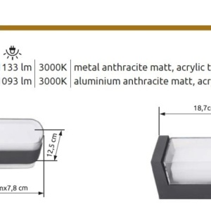 Aplica LED de exterior IP54 PLIXON 241181 universul-luminii.ro