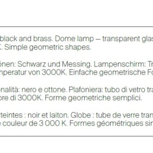Aplica LED de perete design modern Stelo negru, transparent - Img 7