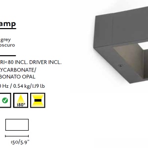 Aplica LED de perete exterior moderna cu protectie IP54, ALP 74450 64431 universul-luminii.ro