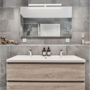 Aplica LED de perete pentru baie design modern Glim alb 115591 universul-luminii.ro