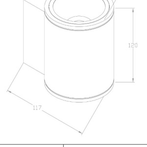 Aplica LED de perete pentru exterior IP65 Shim negru 5W 216841 universul-luminii.ro