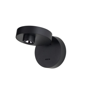 Aplica LED de perete stil minimalist ISEO negru