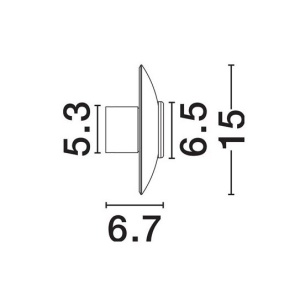 Aplica LED design ambiental Esti fumuriu 15cm - Img 4