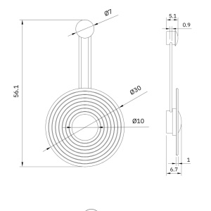 Aplica LED design decorativ Sing - Img 3