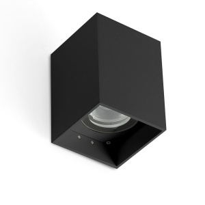 Aplica LED exterior ambiental IP65 KOV 1L Black square 6W 2700K