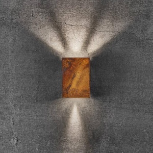 Aplica LED exterior cu iluminat up/down IP54 Fold 10 corten 2019041038 NL 190301 universul-luminii.ro