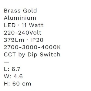 Aplica LED iluminat ambiental BRILLIA alama aurie - Img 7