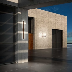 Aplica LED iluminat exterior ambiental IP54 Linea ap d144 cafenie 143391 universul-luminii.ro