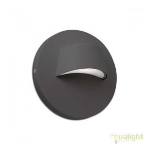 Aplica LED iluminat exterior design minimalist BROW gri inchis 70409