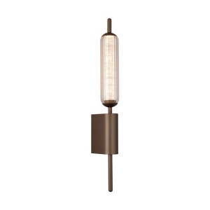 Aplica LED metal latte sticla decorativa Cattail