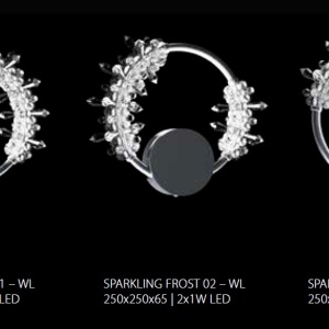 Aplica LED moderna Vision design LUX cristal SPARKLING FROST 25cm 44941 universul-luminii.ro