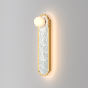 Aplica LED mozaic din sidef natural Capiz Perlamour - Img 4