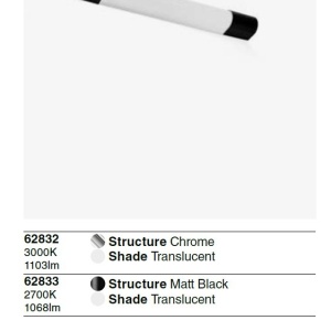 Aplica LED pentru baie IP44 KIVA 600 negru 10W 2700K - Img 5