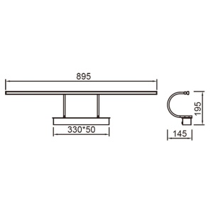 Aplica LED pentru oglinda/tablou PARACURU 18W MA-8917 247221 universul-luminii.ro