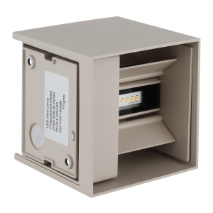 Aplica LED, Spot pentru iluminat exterior design modern IP54 Veronika nisip 10x10cm - Img 6
