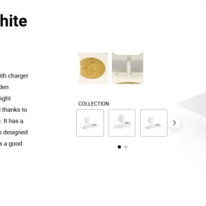 Aplica LED ultramoderna USB / Wireless charger NIKO stanga 181761 universul-luminii.ro