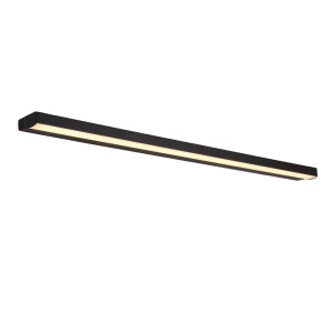 Aplica liniara LED, Protectie IP44 Trio 10W negru, 3000K