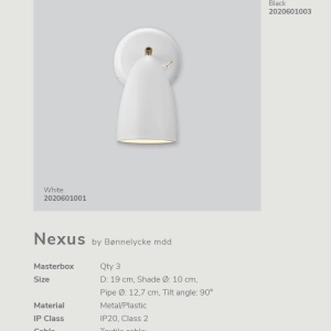 Aplica moderna design minimalist Nexus alb 2020601001 DFTP - Img 4
