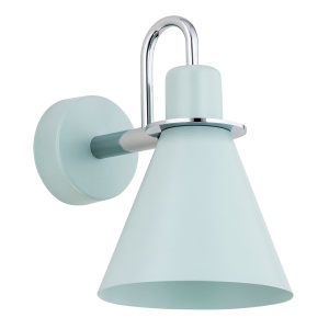 Aplica moderna design retro Beverly albastru/crom - Img 2