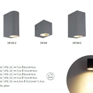 Aplica pentru exterior design modern IP44 Veronika antracit 221541 universul-luminii.ro