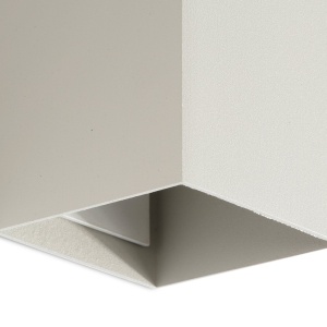 Aplica perete aluminiu gri, 2xGU10, LUNE square - Img 2