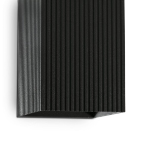 Aplica perete aluminiu striat negru, 2xGU10, LUNE square - Img 2