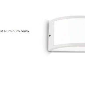Aplica perete exterior design modern IP44 REX-1 AP1 WHITE 092393 66301 universul-luminii.ro